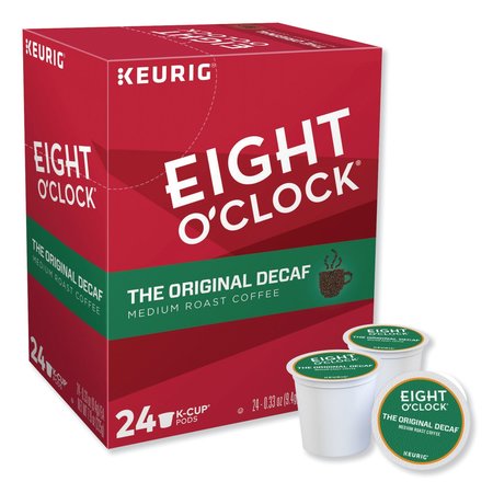 EIGHT OCLOCK Original Decaf Coffee K-Cups, PK24 PK 6425